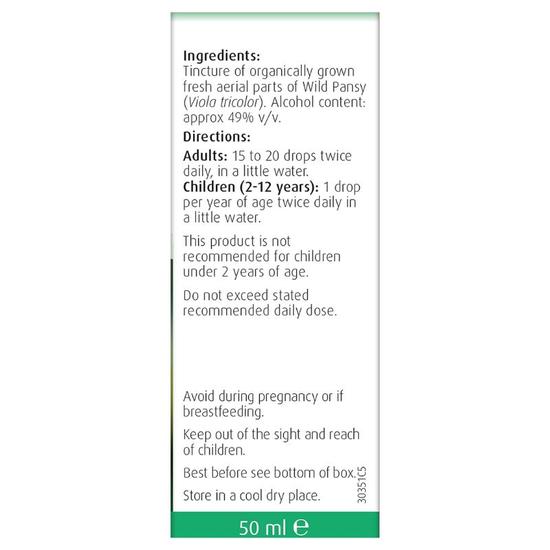 A.Vogel Viola Tricolor Wild Pansy Drops 50ml