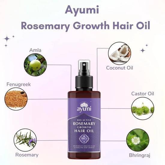 Ayumi Bio Active Rosemary Growth Hair Oil 100ml