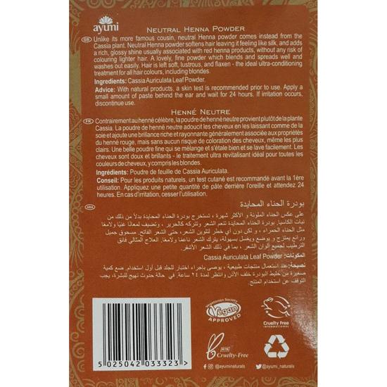 Ayumi Natural Neutral Henna Powder 100 g