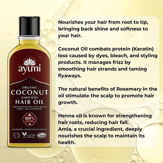 Ayumi Organic Coconut Hair Oil 150ml