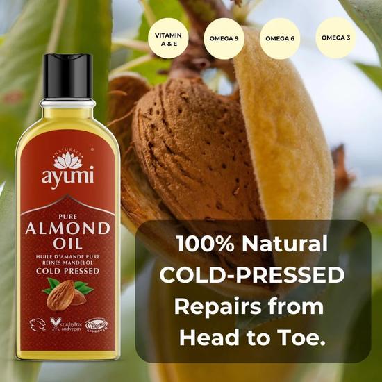 Ayumi Pure Almond Oil Cold Pressed 150ml