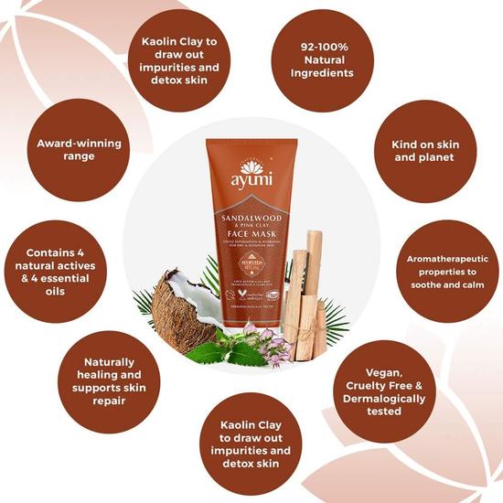 Ayumi Sandalwood & Ylang Ylang Face Mask 100ml