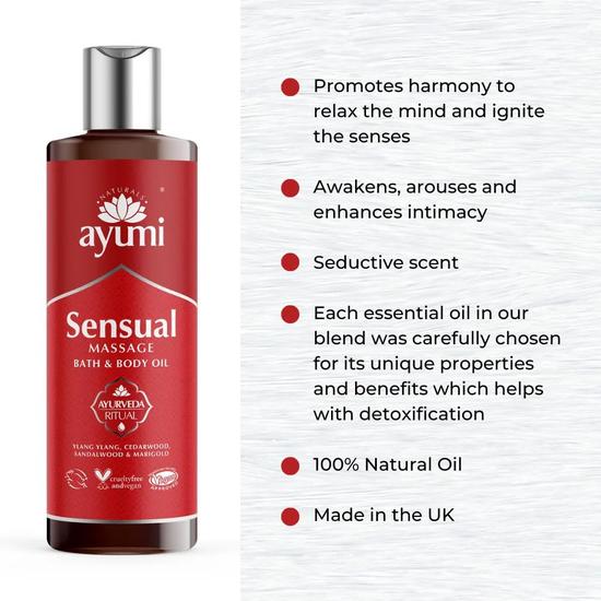 Ayumi Sensual Massage Bath & Body Oil 250ml