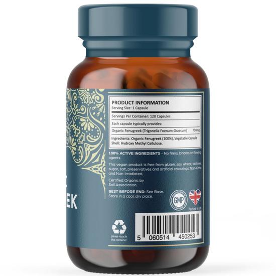 Ayurvediq Wellness Organic Fenugreek Capsules 120 Capsules