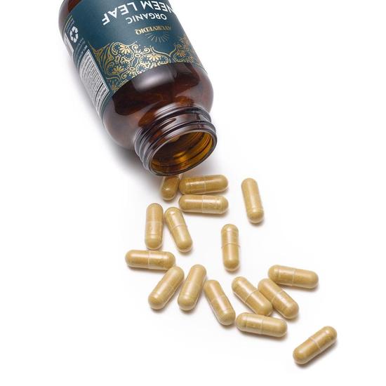 Ayurvediq Wellness Organic Neem Leaf Capsules 60 Capsules