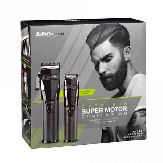 BaByliss PRO Cordless Super Motor Hair Clipper & Trimmer Collection Black