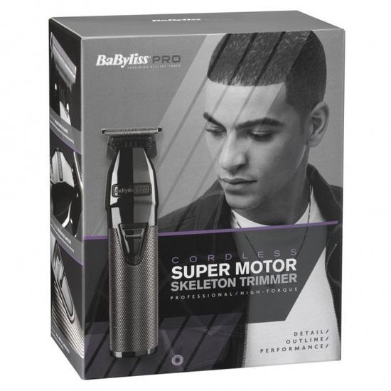 BaByliss PRO Cordless Super Motor Skeleton Trimmer Black