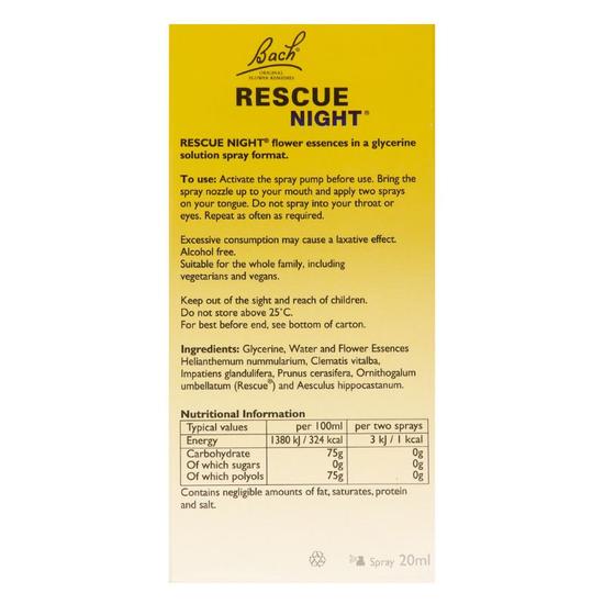 Bach Rescue Night Spray 20ml