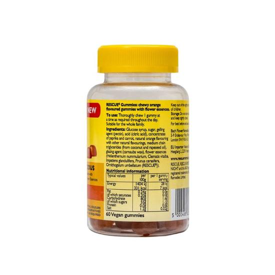Bach Rescue Remedy Gummies Orange Gummies 60 Gummies