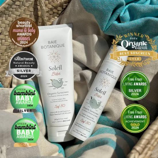 Baie Botanique Organic Mineral Sunscreen Baby & Children SPF 50 100g