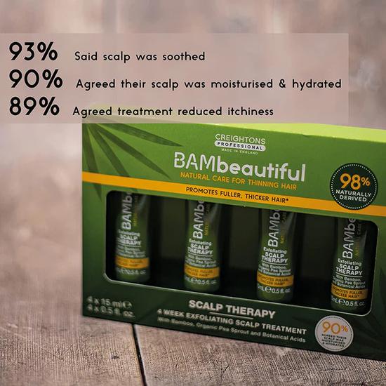 Bambeautiful Exfoliating Scalp Therapy Set 4 x 15ml