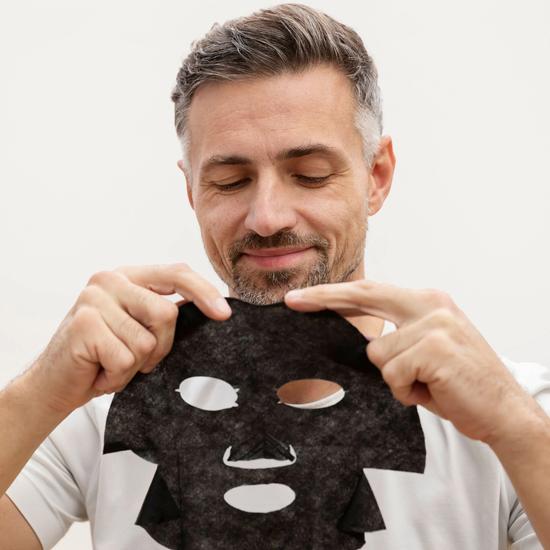 BARBER PRO ANTI-AGEING Face Sheet Mask 100% Biodegradable Pack of 4