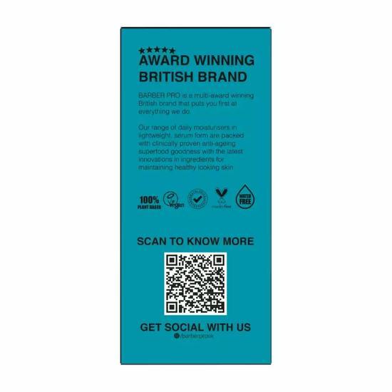 BARBER PRO Hydrating Hyaluronic Acid 2% Face Serum 30ml