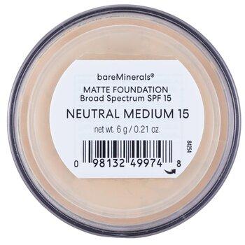 bareMinerals Matte Foundation Broad Spectrum SPF 15 Neutral Medium 6g