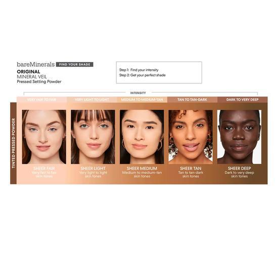 bareMinerals Original Mineral Veil Pressed Setting Powder Sheer Medium