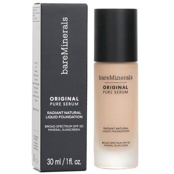 bareMinerals Original Pure Serum Radiant Natural Liquid Foundation Mineral SPF 20 Light Cool 2
