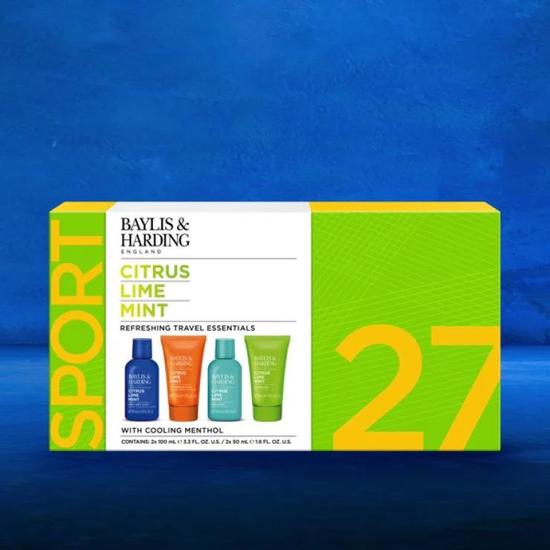 Baylis & Harding Citrus, Lime & Mint Men's Refreshing Travel Essentials Gift Set