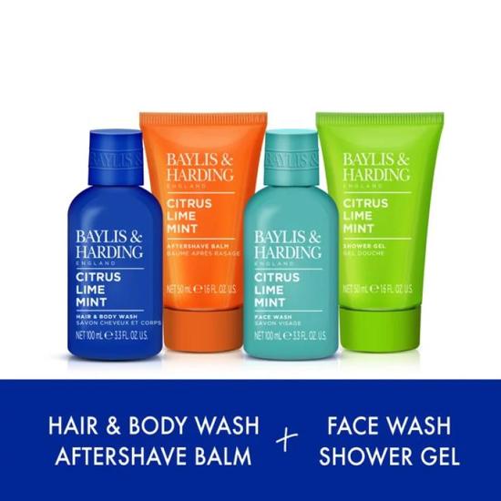Baylis & Harding Citrus, Lime & Mint Men's Refreshing Travel Essentials Gift Set