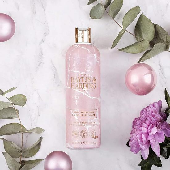 Baylis & Harding Elements Pink Blossom & Lotus Flower Body Wash 500ml