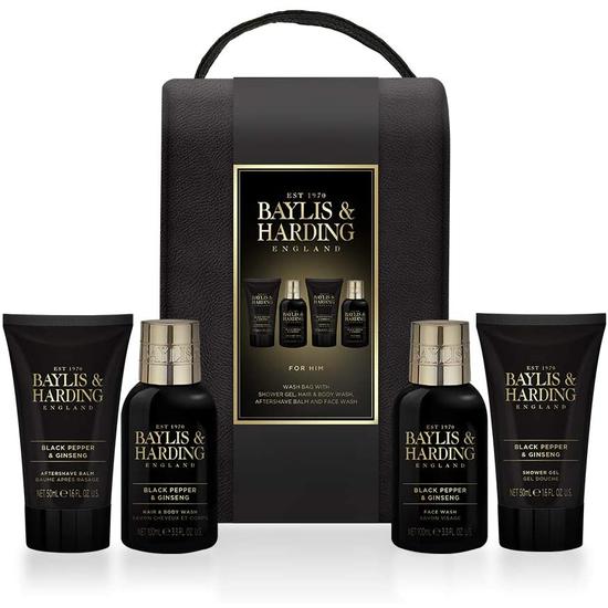 Baylis & Harding Men's Black Pepper & Ginseng Wash Bag