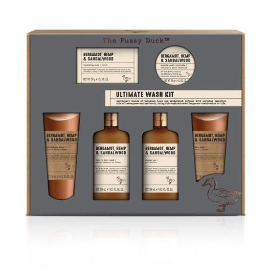 Baylis & Harding The Fuzzy Duck Bergamot, Hemp & Sandalwood Men's Luxury Grooming Gift Set