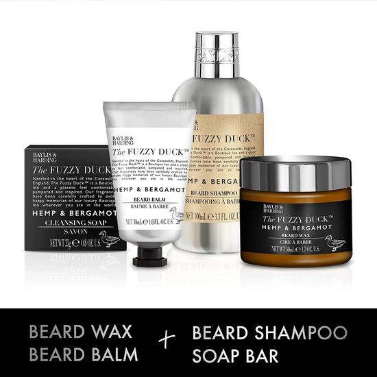 Baylis & Harding The Fuzzy Duck Men's Hemp & Bergamot Luxury Grooming Tin Gift Set