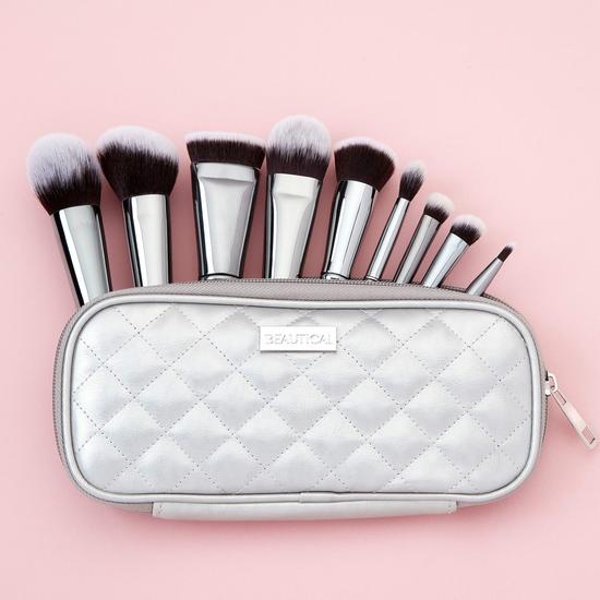BEAUTICAL METAL GLAM Makeup Brush Set