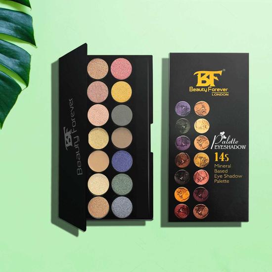 beauty forever BF Mineral Based 14s Eyeshadow Palette 101 14x1.1 g