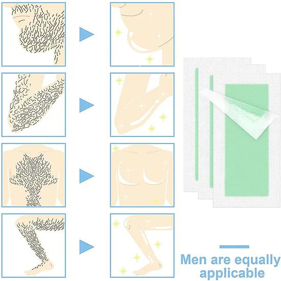 Beauty Formulas Argan Oil Wax Strips Hair Remover For Legs & Body 20 Wax Strips