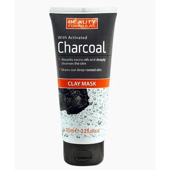 Beauty Formulas Charcoal Activated Clay Mask 100ml