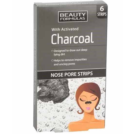 Beauty Formulas Charcoal Nose Pore Strips 6 Strips