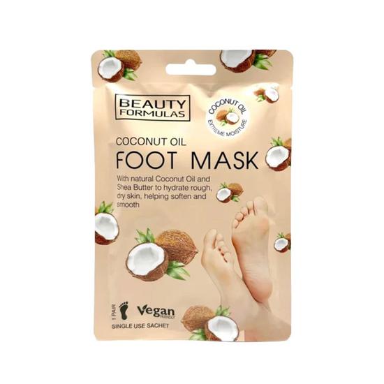 Beauty Formulas Coconut Oil Foot Mask 1 Pair