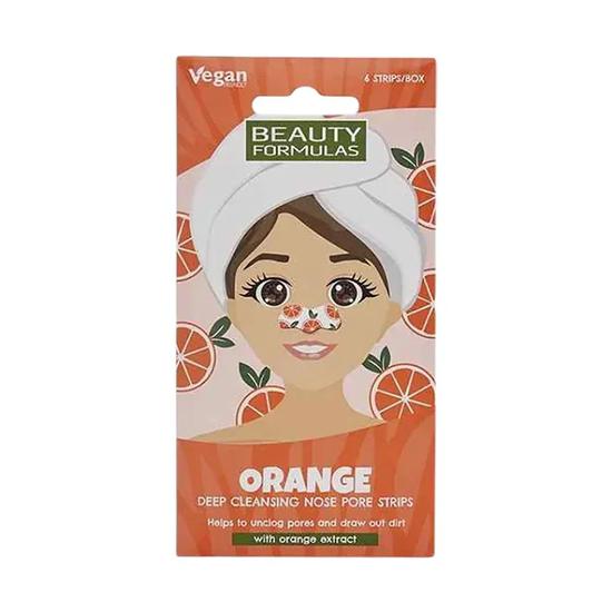 Beauty Formulas Orange Deep Cleansing Nose Pore Strips 6 Strips