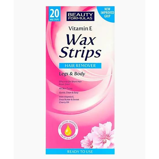Beauty Formulas Vitamin E Hair Remover Wax Strips 20