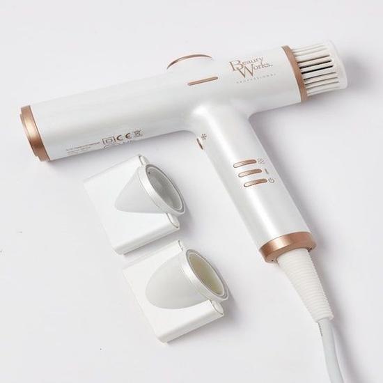 Beauty Works AERIS Lightweight Digital Hair Dryer White