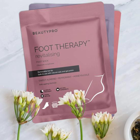 BeautyPro FOOT THERAPY Bootie With Removable Toe Tip Pack of 4