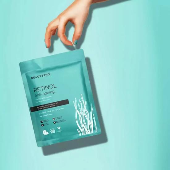 BeautyPro Retinol Anti-Ageing Facial Sheet Mask 22ml