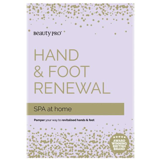 BeautyPro Spa At Home: Hand & Foot Renewal Set 1 Foot Therapy Mask, 1 Hand Therapy Mask & 1 Foot & Callus Peel Mask