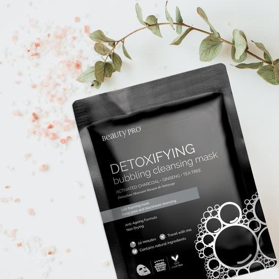 BeautyPro Spa At Home: The Glow Edit Set 1 Gold Foil Mask, 1 Under Eye Mask & 1 Bubbling Cleansing Mask
