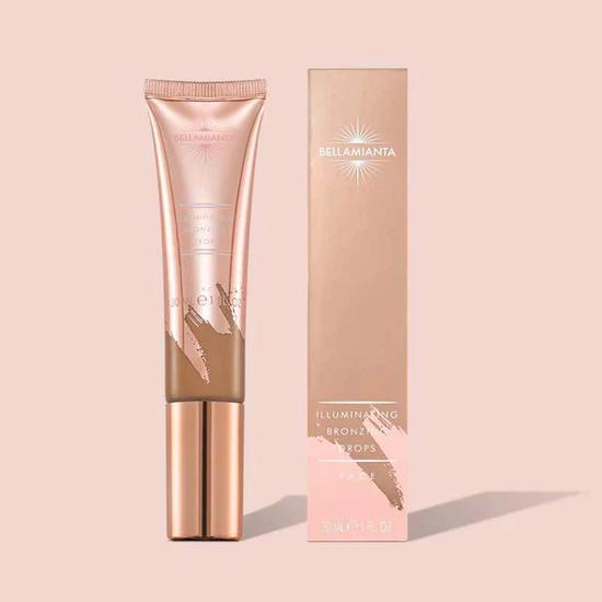 Bellamianta Glow Kit Gift Set Bronzing Drops + Liquid Highlighter + Highlighter