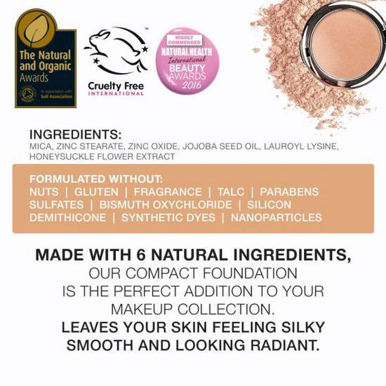 Bellápierre Cosmetics Compact Mineral Foundation SPF 15 Cinnamon - Medium with yellow undertones