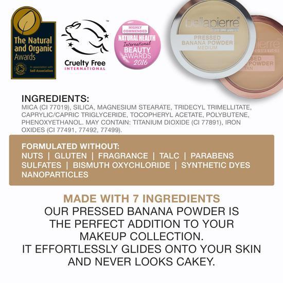 Bellápierre Cosmetics Pressed Banana Setting Powder Light