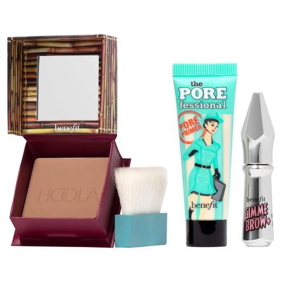 Benefit Beauty Sleigh Bells Gift Set Mini bronzer, brow volumiser & primer