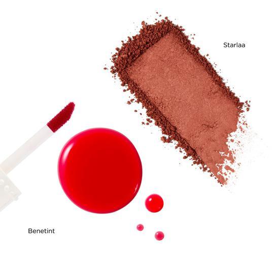 Benefit Blushin' Benetint Bundle Gift Set Full-size lip & liquid blush + mini rosy bronze blush