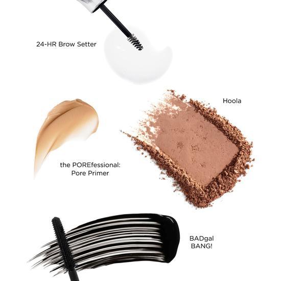 Benefit Full Glam Greetings Gift Set Volumizing mascara + matte bronzer + pore primer + brow-setting gel