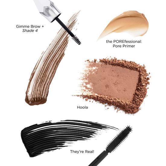 Benefit Totally Glam Telegram Gift Set Full-size primer + matte bronzer + lengthening mascara + mini brow gel