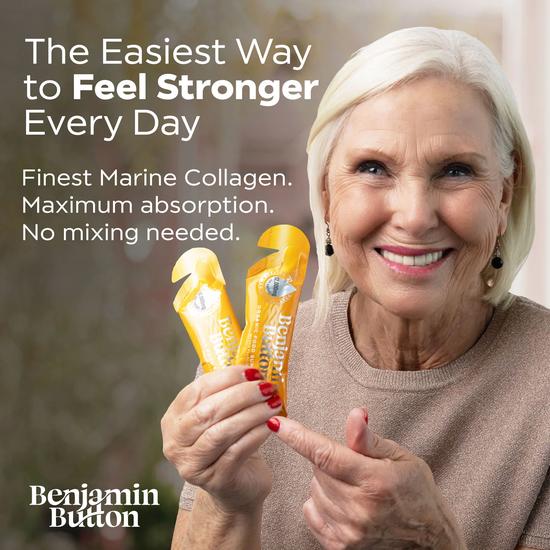 Benjamin Button 420x Mango 12, 000mg Marine Collagen Liquid Sachets