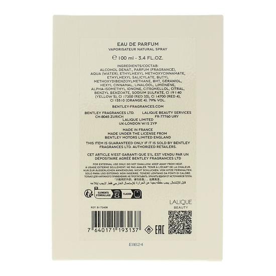 Bentley Beyond The Collection Vibrant Hibiscus Eau De Parfum 100ml