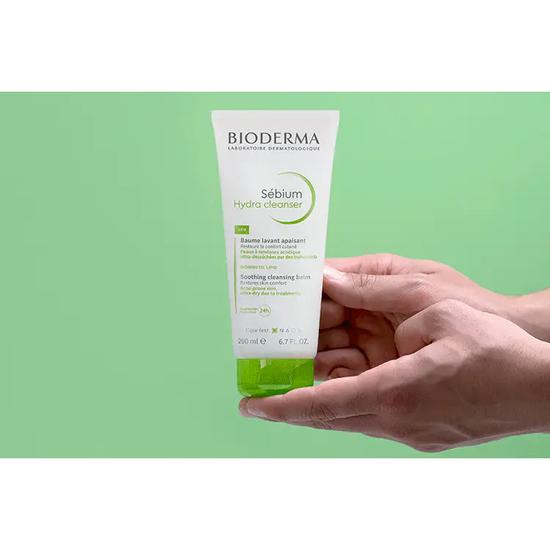 Bioderma Sebium Hydra Cleanser Gentle & Nourishing Face Wash For Dry & Sensitive Acne-prone Skin 200ml