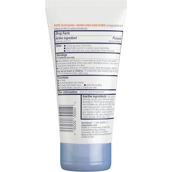 Bioré Baking Soda Acne Scrub 127 g
